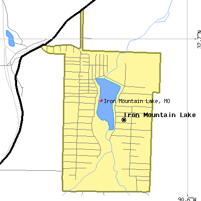 Iron Mountain Lake map