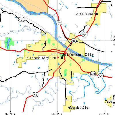 Jefferson City map