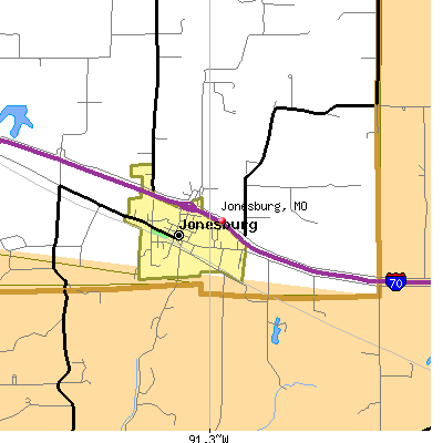 Jonesburg map