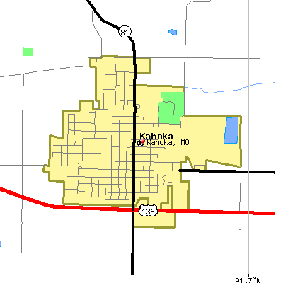 Kahoka map
