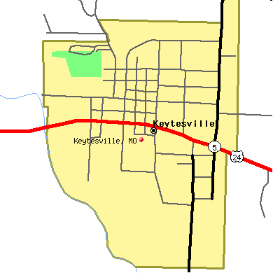 Keytesville map