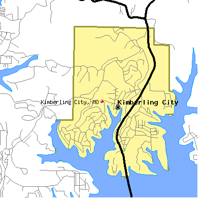 Kimberling City map