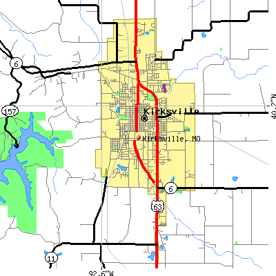 Kirksville map