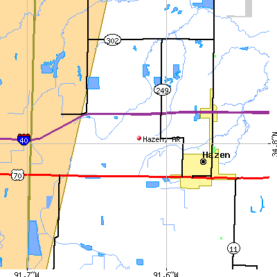 Hazen map