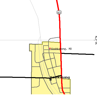 Koshkonong map