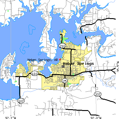 Heber Springs map