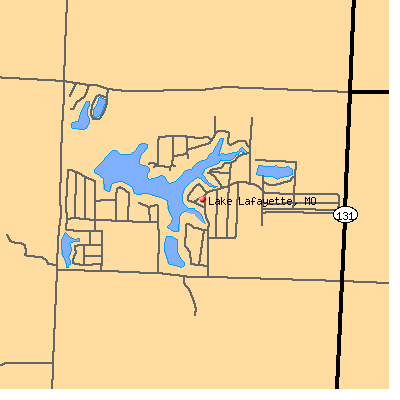 Lake Lafayette map