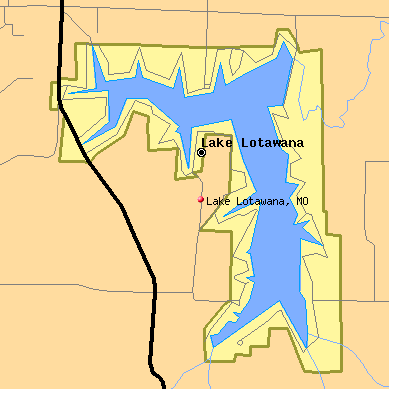 Lake Lotawana map