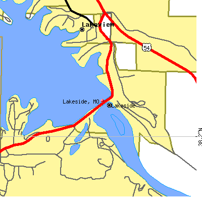 Lakeside map