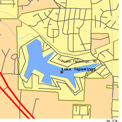 Lake Tapawingo map