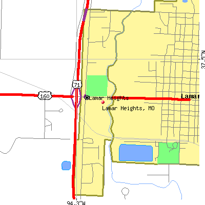 Lamar Heights map