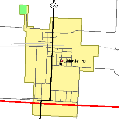 La Monte map
