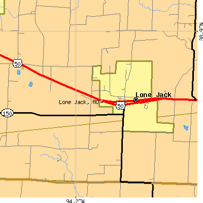 Lone Jack map