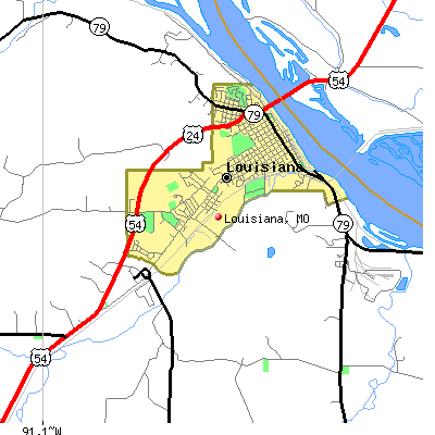 Louisiana map