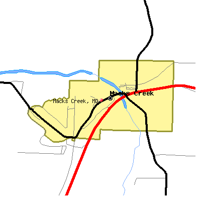Macks Creek map