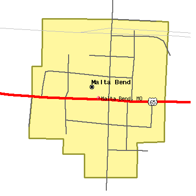 Malta Bend map