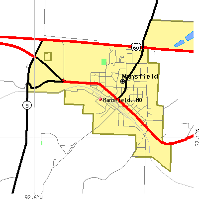 Mansfield map
