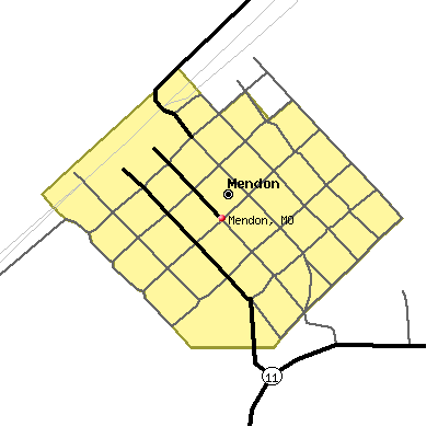 Mendon map