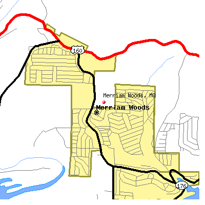 Merriam Woods map