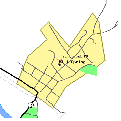 Mill Spring map
