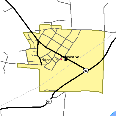 Mokane map