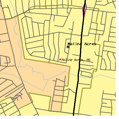 Moline Acres map
