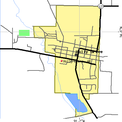 Holly Grove map