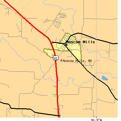 Moscow Mills map