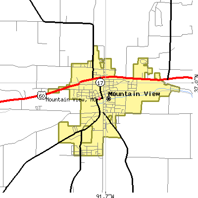 Mountain View map