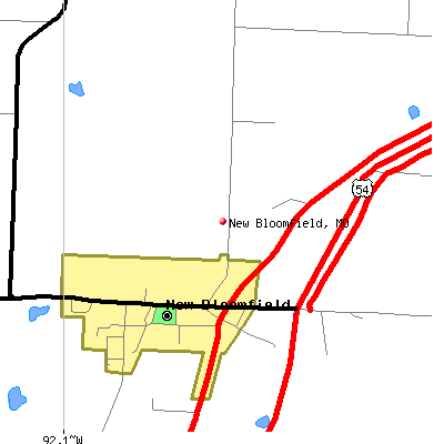 New Bloomfield map