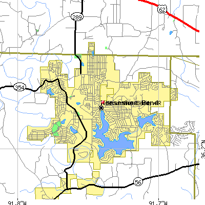 Horseshoe Bend map
