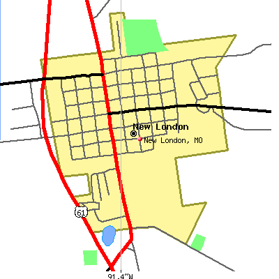 New London map