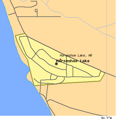Horseshoe Lake map