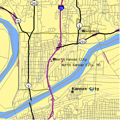 North Kansas City map