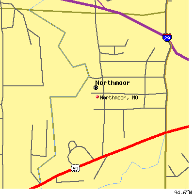 Northmoor map