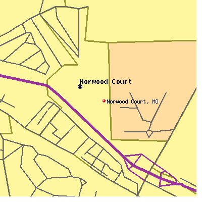 Norwood Court map