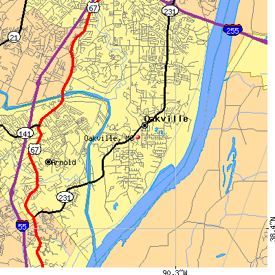Oakville map