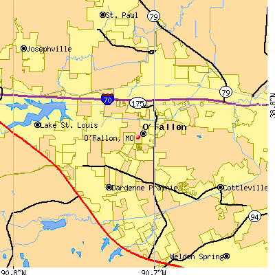 O'Fallon map