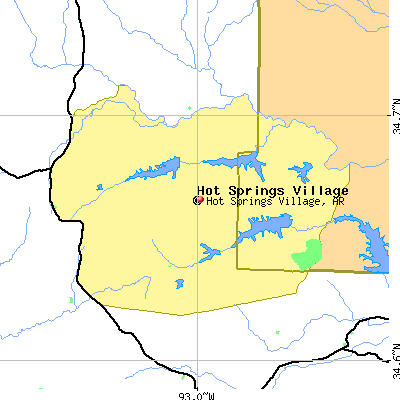 Hot Springs Village map