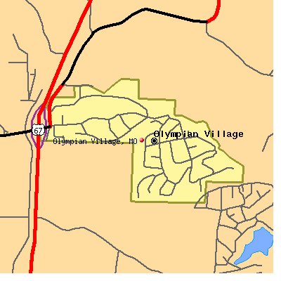 Olympian Village map