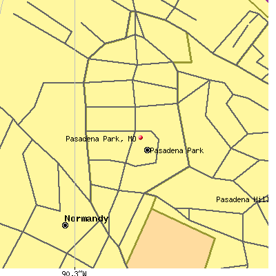 Pasadena Park map