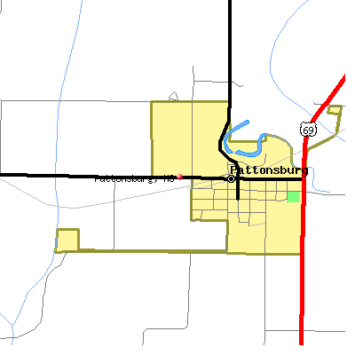 Pattonsburg map