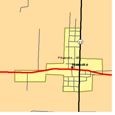 Humnoke map