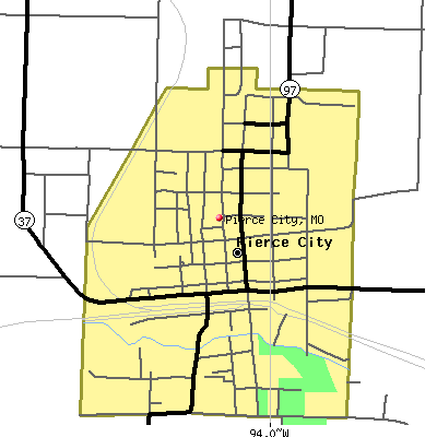 Pierce City map