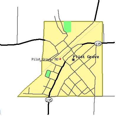 Pilot Grove map