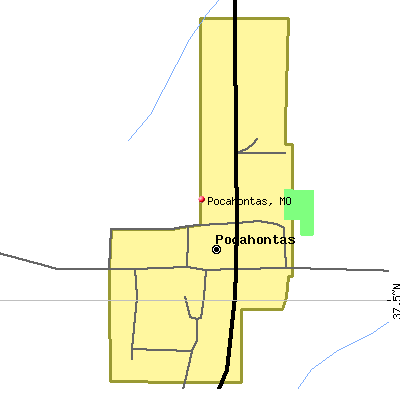 Pocahontas map