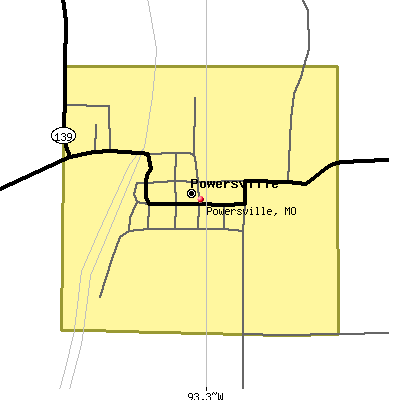 Powersville map
