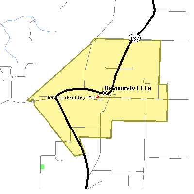 Raymondville map