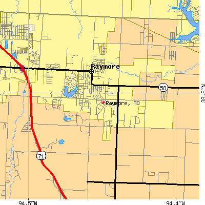 Raymore map