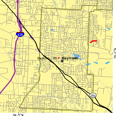 Raytown map